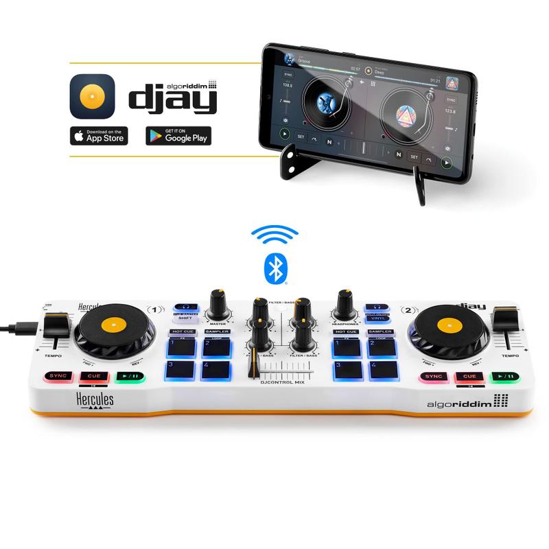 Controlador DJ Hercules DJControl Mix com Bluetooth - Para